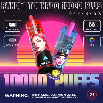 Randm Tornado 10000 kertakäyttöinen vape 10000 Puffs
